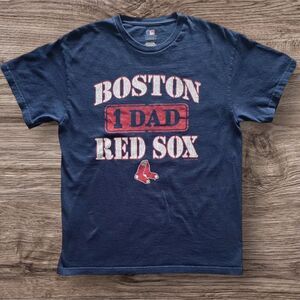 BOSTON RED SOX T-Shirt MLB GENUINE MERCHANDISE #1 DAD Graphic Tee Size Medium